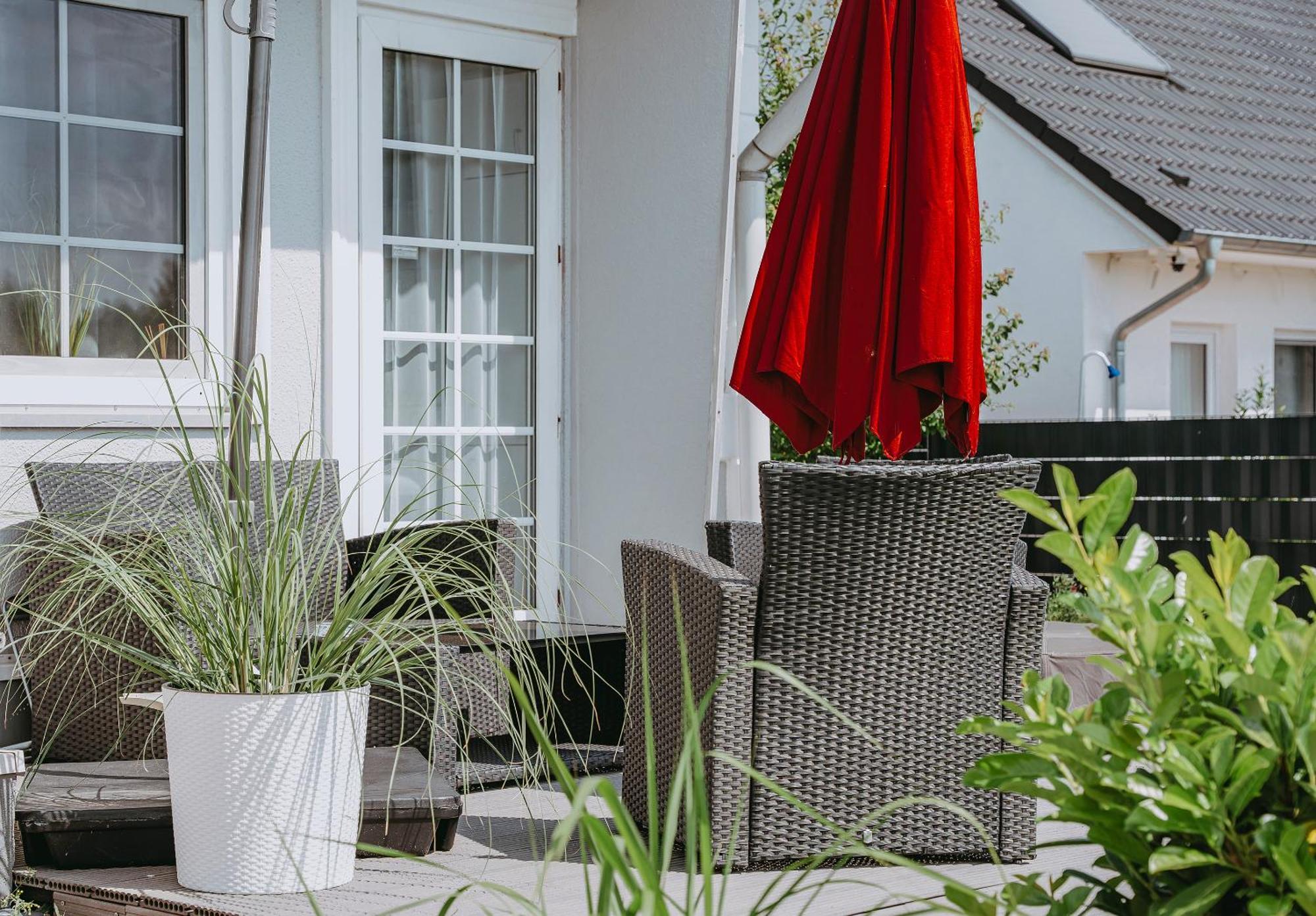 Ferienhäuser Insel Usedom Haus Samara 8 - Mit Blick aufs Achterwasser! Lutow Exterior foto